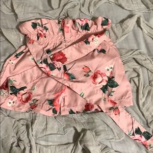 Floral kids girl shorts